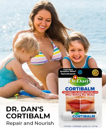 Dr. Dan's Mineral Based SPF 30 Lip Balm -1 Pack - Lip-balm-lips-chapstick-dr-treatment-dry-chapped-cream-dans-cortibalm-kids-repair-cracked-pack-stick