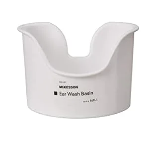 McKesson Ear Wash Basin  Wax Removal Basin Compatible with All Types of Ear Wash Systems  1 Count  1 Pack (1 ct) - Reusable Ear Wash Basin