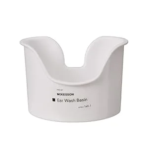 McKesson Ear Wash Basin  Wax Removal Basin Compatible with All Types of Ear Wash Systems  1 Count  1 Pack (1 ct) - Reusable Ear Wash Basin