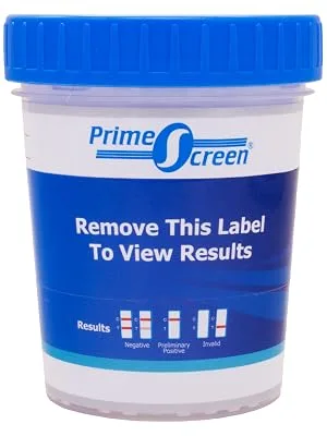 Prime Screen-5 Panel Multi Drug Urine Test Compact Cup (AMP COC mAMP/MET OPI THC) T-Cup - 1 Pack -TDOA-254 - CDOA