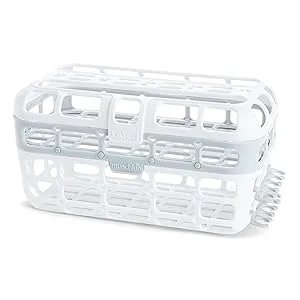 Munchkin  High Capacity Dishwasher Basket  1 Pack  Grey - dishwasher basket for bottles cups sippy munchkin