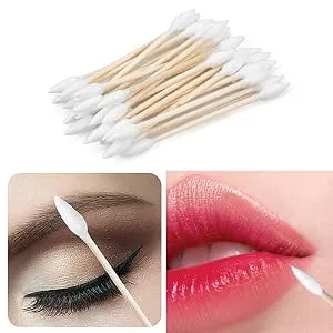 Hedume 2500 Pieces Wooden Cotton Swabs  Double Pointed Cotton Buds (25 Packs  100 Pieces 1 Pack) - product information 5