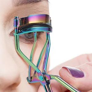 Kmchilj Eyelash Curler (Metal) with 2 Silicone Filler Pads Universal Eyelash Curler Eye Makeup Tool (1 Pack Multicolour) - Eyelash Curlers