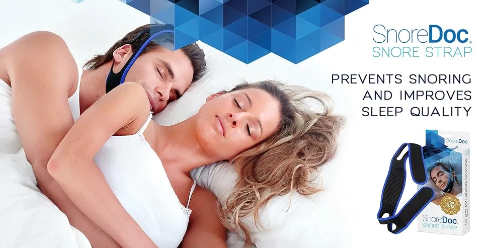 Snoredoc Anti Snoring Chin Strap Device - Snore Solution Sleep Aid  Snore Stopper That Effectively Prevents Snoring  Supports Jaw to Effectively Stop Snoring  Natural Comfortable & Adjustable for - product information 2
