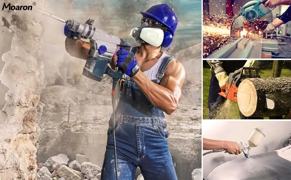 Reusable Half Face Cover Set Half Face Respir tor Personal Protective Equipment Filter for Painting Decorating Carpentry Welding Metal Cutting Same Scene as 6000 6200 7000 FF-400 (Medium) - product information 1