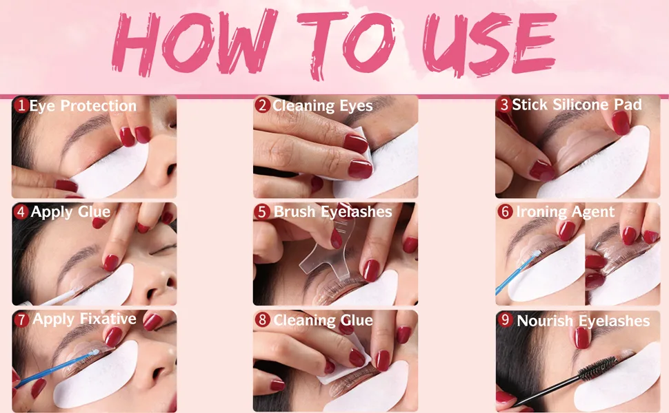 Lash Lift Kit Eyelash Perm Kit Professional Eyelash Curling Lash Extension Set Lash Extensions Curling Premium Home Lash Lifting Tools Semi-Permanent Curling Perming Wave Suitable for Salon - lash lift kit Semi-Permanent Curling Perming Wave Suitable for Salon