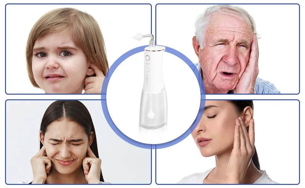 Water-Powered Ear Cleaner with 3 Adjustable Modes Rechargeable Electric Ear Wax Removal Kit Memory Function Detachable Rotating Nozzle Ear Cleaning Irrigation Kit for Adults and Kids (Black) - product information 5