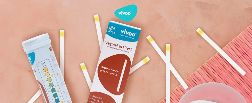 VIVOO Vaginal pH Test Strips - 30 Second Results Simple & Effective Vaginal pH Test Strips for Feminine Hygiene Monitoring Detect Any Imbalances and Take Proactive Measures 30 Strips - Vaginal Ph strips