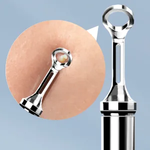 Ear Wax Removal Tool Earwax Removal Kit with 8 Pcs Ear Set Ear Cleaner with Camera Ear Camera with Light Ear Cleaner Camera with 6 Ear Spoon Ear Cleaner for iOS & Android - Pimple Push Tool