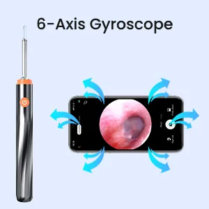 Ear Wax Removal Ear Cleaner with Camera and Light Ear Cleaning Kit with 8 Pcs Ear Set Ear Wax Removal Tool Camera with 1080P Ear Camera for iOS & Android Smartphones - ear camera