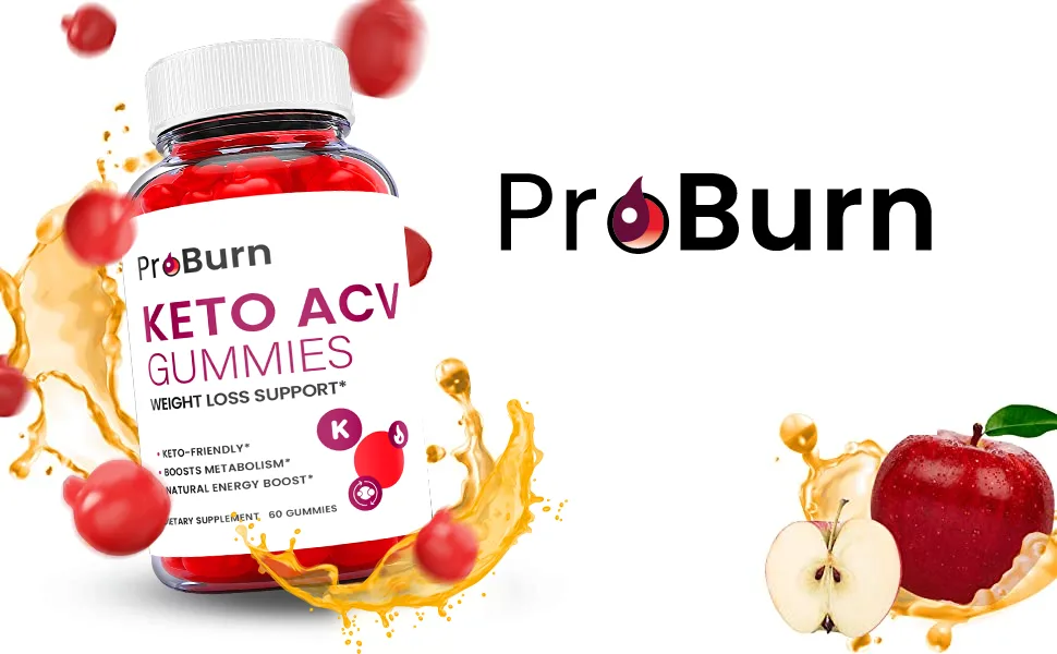 Pro Burn Keto Gummies - Pro Burn Keto ACV Keto Gummies Pro Burn Keto Gummies with Apple Cider Vinegar - Vegan Non GMO - Advanced Formula Keto Supplement (60 Gummies) - Image