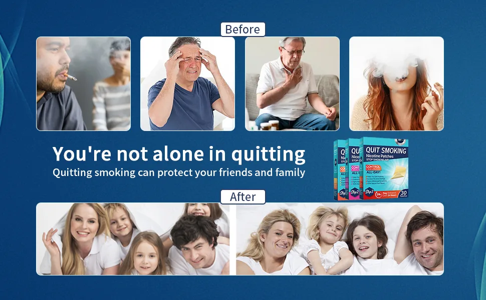 Puzeku Quit Smoking Patches Step 2 to Help Quit Smoking Skin-Friendly Transdermal System Patch Delivered Over 24 Hours Stop Smoking Aids That Work 30 Patches 14 mg - quit smoking inhaler