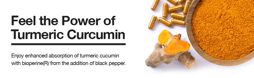 Turmeric Curcumin with Black Pepper Extract 1500mg Highest Potency High Absorption Joint & Healthy Inflammatory Support with 95% Curcuminoids 60 Veggi Capsules - Turmeric curcumin