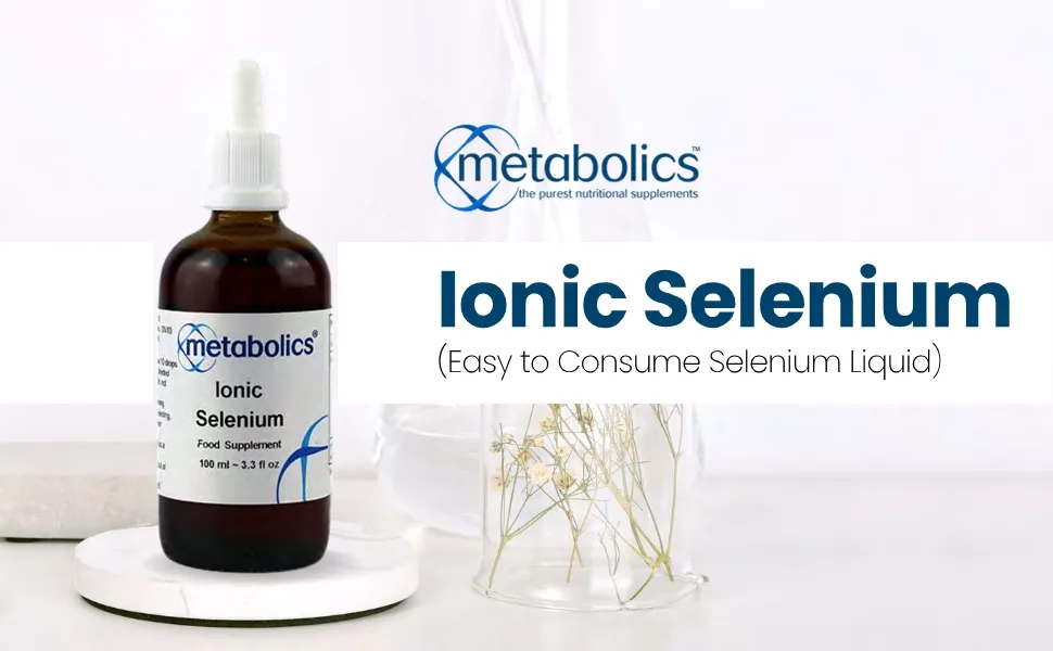 Ionic Selenium Supplement 100ml | Contains Selenium in The Form of Sodium Selenate | Easy to Consume Selenium Liquid | Only Active Ingredients & Purified Water - Ionic Selenium Liquid