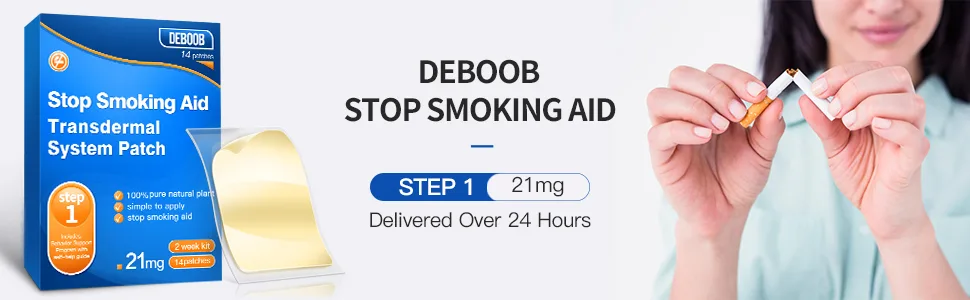 14 pcs Quit Smoking Patch Step 1 Easy and Effective to Quit Smoking 21mg Stop Smoking Aids That Work Patches with 2 Week Smoking Cessation Product (STEP1) - stop smoking