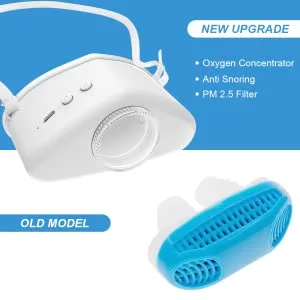 4 in 1 Anti snoring Devices 2021New Design Atomization snoring Solution Right Amount Fog Adjustable Wind Force Sleep Apnea Devices for Comfortable Sleep White - product information 4
