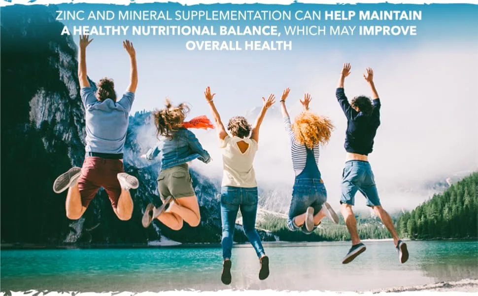 Balanced Health Zinc Complex - 30 Servings 2oz Peppermint Flavor Vegan Liquid Ionic Zinc Sulfate Drops Plus Trace Minerals for Daily Immune System Support - Balanced Health Zinc Complex Supports Healthy Immune Nervous System and Healthy Aging