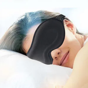 Eye Mask for Sleeping 100% Blackout Sleep Mask Blindfold Soft 3D Eye Mask Eye Cover for Eyelash Extensions with Adjustable Strap for Men and Women Black - sleep peace sleep serenity sleep calm sleep recharge sleep regeneration sleep revive sleep renew