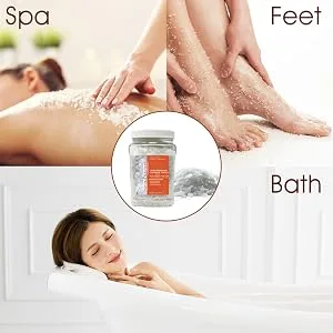 Natural Solution Pure Magnesium Chloride Flakes with Himalayan Pink Salt Therapeutic Grade Stress Relief and Relaxation - 3.7 lbs Magnesium Flakes 3.7 lbs - bath salt
