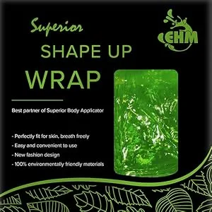 Premium Reusable Shape Up Wrap by EHM- Boost The Effects of Your Herbal Body Applicator - for Smooth Skin & Toned Stomach - Cellulite & Stretch Marks (3) - shape up wrap