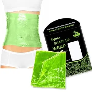 Premium Reusable Shape Up Wrap by EHM- Boost The Effects of Your Herbal Body Applicator - for Smooth Skin & Toned Stomach - Cellulite & Stretch Marks (3) - shape up wrap body wrap