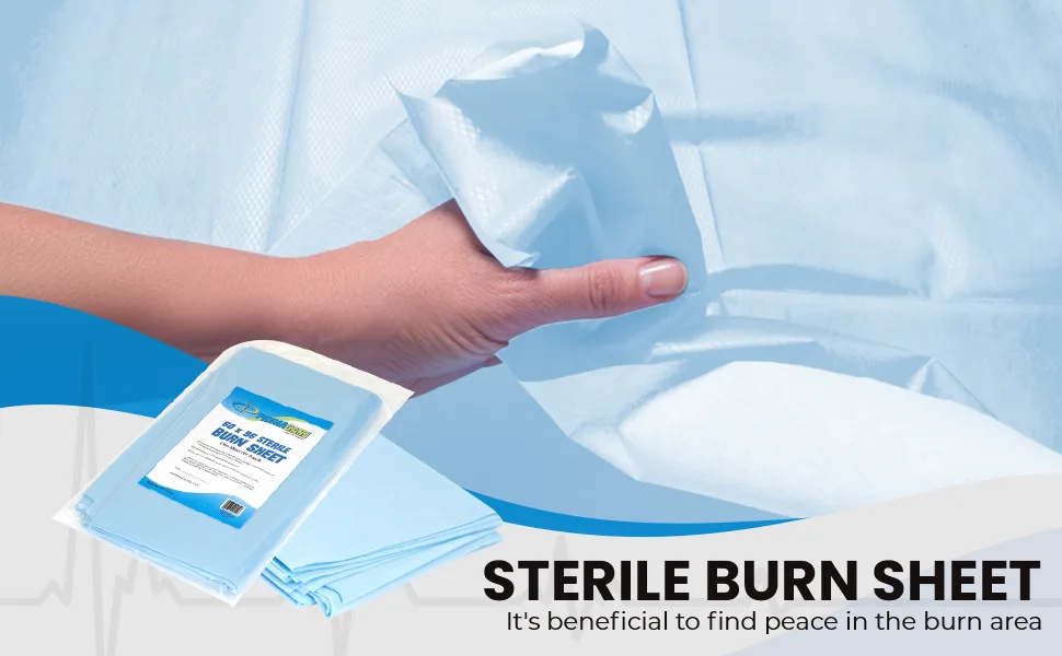 Primacare BD-3151 Sterile Burn Sheet for Burn Relief First Aid Blanket for Instant Cooling Relaxation from Minor Burns Wet and Dry Dressing 96 x 60 - product information 1