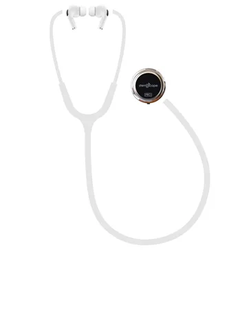 Stemoscope PRO Digital Stethoscope  Directly Stream to Bluetooth Earphones  Amplified Electronic Stethoscope  Stop Clipping Ears - Free Our Necks - stemoscope pro digital stethoscope