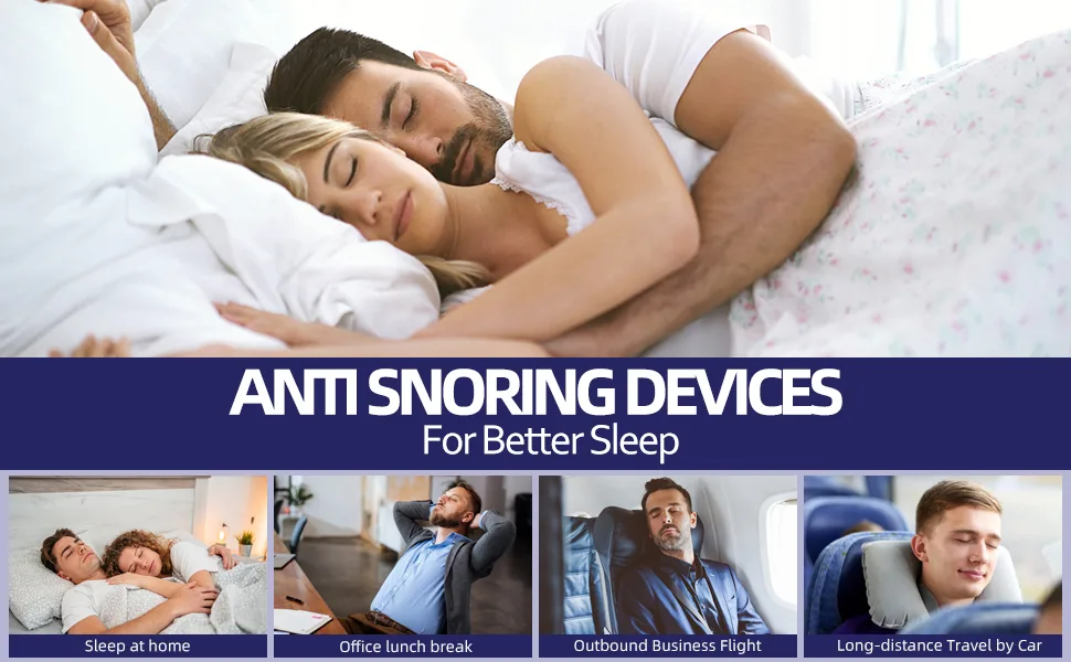 Anti Snoring Devices Electric Snoring Solution for Men Women Strength Solution Stop Snoring for Men Women - Double Eddy Current Stop Blue - snoring