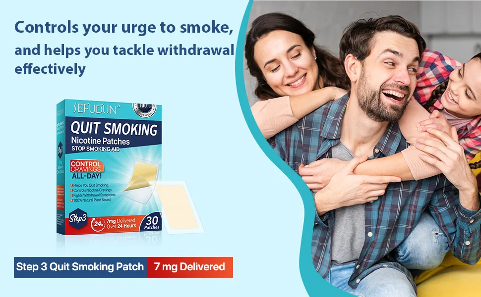 Quit Smoking Patches Step 3 Step 3 to Quit Smoking 7mg Delivered Over 24 Hours Smoking Aid to Help Quit Smoking 30 Patches. Step3-30PC - Step 3 Quit Smoking Patches