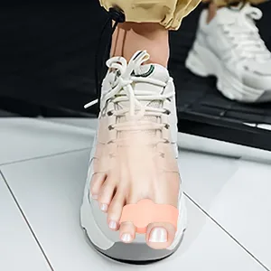 Golbylicc 8 Pairs Bunion Corrector Toe Separators for Women Men Gel Toe Spacers with 2 Loops for feet Big Toe Overlapping Toes (Clear) - Gel Toe Spacers Bunion Corrector with 2 Loops for feet