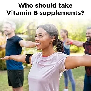 Nature Made Super B Energy Complex Dietary Supplement for Brain Cell Function Support 60 Softgels 60 Day Supply No Artificial flavors - Photograph stating who should take B Vitamin supplements