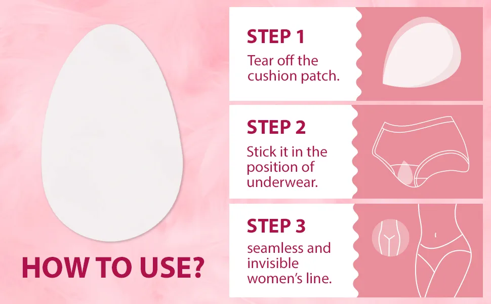 Camel Toe Concealer | Seamless Camel Toe Cover Guard to Hide Feminine Lines | Invisible Reusable Adhesive Silicone Pads (Transparent L) - How to use the Camel Toe Concealer
