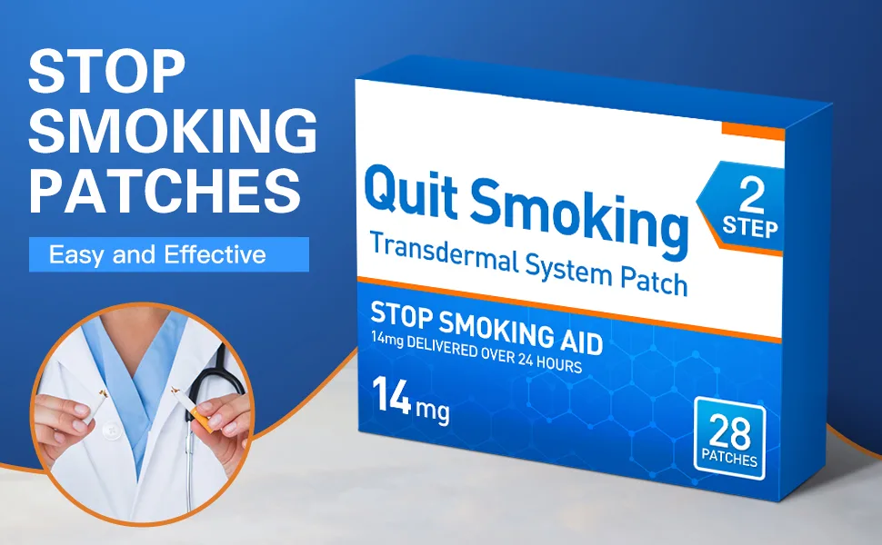 Tuwyfe Stop Smoking Aid System Patches Step 2 Easy and Effective Quit Smoking Patch Supports The Development of Daily Healthy Habits - STOP SMOKING PATCHES