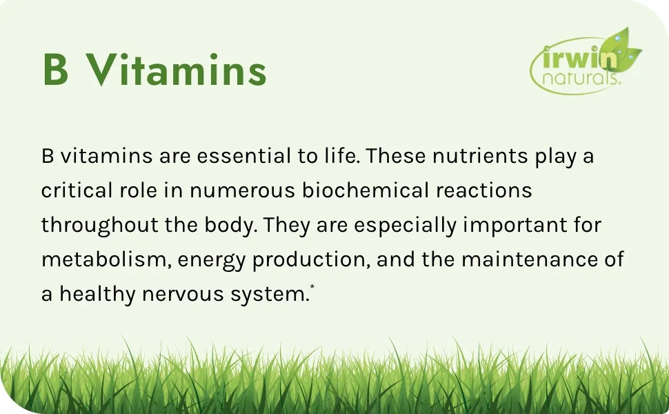 Irwin Naturals Advanced Absorption Mega-B Complex - 60 Liquid Soft-Gels - High Potency B-Vitamins with Quick Energy MCTs - 60 Servings - B Vitamins