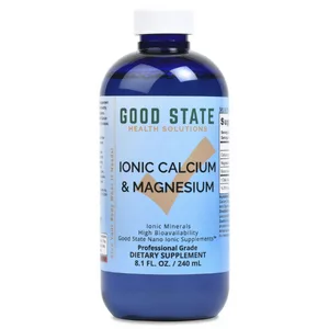 Good State Liquid Ionic Calcium and Magnesium (72 mg calcium elemental 63 mg magnesium elemental 500 mcg boron elemental - 8 fl oz) - Good State Calcium and Magnesium Supplement 8.1 fluid ounces