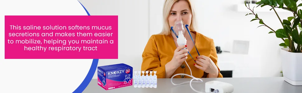 KNOXZY Hypertonic Saline Inhalation Solution 3%. Inhalation Solution for Adults & Children. Box Contains 30 Single dose vials of 4ml. - Saline solution for Nebulizer