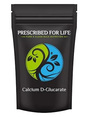 Prescribed for Life Calcium D-Glucarate Powder | Pure CDG Powder | USP Grade Fine Powder | Vegan Gluten Free Non GMO (2 oz / 56 g) - Calcium D Glucarate