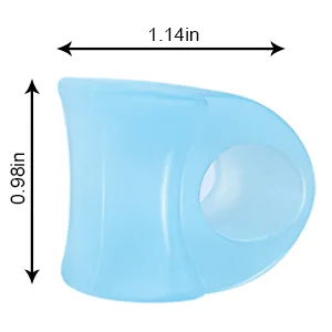 MHSY Toe Separators for Overlapping Toes 4PCS Gel Bunion Correctors Toes Spacers for Hallux Valgus and Hammer Toe Relieve Pain Blue - toe separators