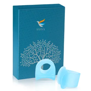 MHSY Toe Separators for Overlapping Toes 4PCS Gel Bunion Correctors Toes Spacers for Hallux Valgus and Hammer Toe Relieve Pain Blue - Toe straighteners