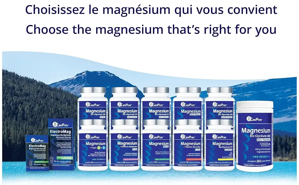 CanPrev - 240g Magnesium Bisglycinate Powder 400mg Ultra Gentle Chelated Complex - 3rd Party Tested Formulated & Made in Canada - product information 7