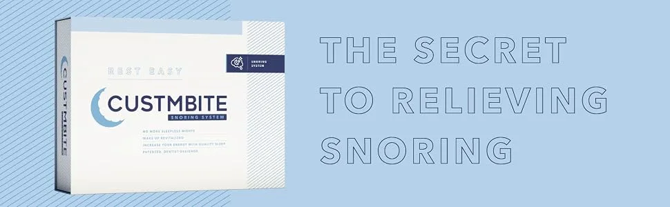 CustMbite Snoring System: Reduce Snoring with Snore Reducing Devices - Snoring Solution for Men and Women Helps Prevent Snoring - The Secret To Relieving Snoring