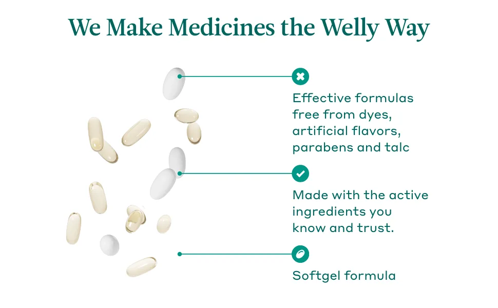 Welly Remedies | OTC Constipation Clearer | Stool Softener/Laxative | Docusate Sodium | Medicine with Proven Active Ingredients - digestive capsules