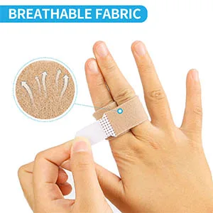 Toe Straighteners Reusable Thumb Brace Toe Splints for Bent Toes Hammer Toes Overlapping Toes Broken Toes(3Pcs) Complexion-3Pcs - finger splints