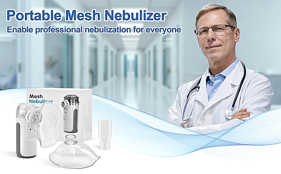 Portable Nebulizer - Handheld Nebulizer for Cough Personal Cool Mist Steam Inhaler for Kids and Adult with 1 Set Accessories - nebulizer