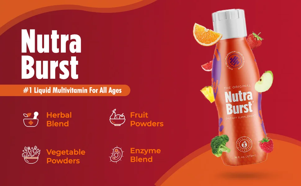 Total Life Changes TLC Nutraburst Multivitamin Liquid with Essential Vitamins and Minerals - 16 Fl. Oz 470 Ml (32 Servings) - product information 12