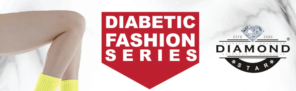 Diamond Star Diabetic Socks Non-Binding Circulatory Cushion Cotton Crew & Anke Diabetic Socks for Women 9-11 Crew-assorted - Diamond Star Diabetic Socks