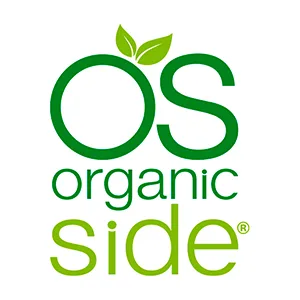 OS Organic Side - Organic Wheatgrass 60 Capsules - for Energy Detox & Immunity Support - Certified USDA - Non GMO - Vegan - Logo organicside