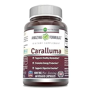 Amazing Formulas Caralluma Dietary Supplement 800 mg 60 Veggie Capsules - Supports Energy Production* (60 Veggie Capsules) - product information 2