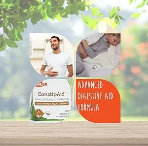 Zahler ConstipAid Constipation Relief Supplement Supports Healthy and Regular Elimination Certified Kosher 60 Capsules - product information 31