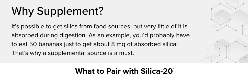 Terry Naturally Silica-20 - 90 Tablets - Supports Healthy Hair Skin Nails & Bone Density - Vegan Non-GMO - 45 Servings - Terry Naturally